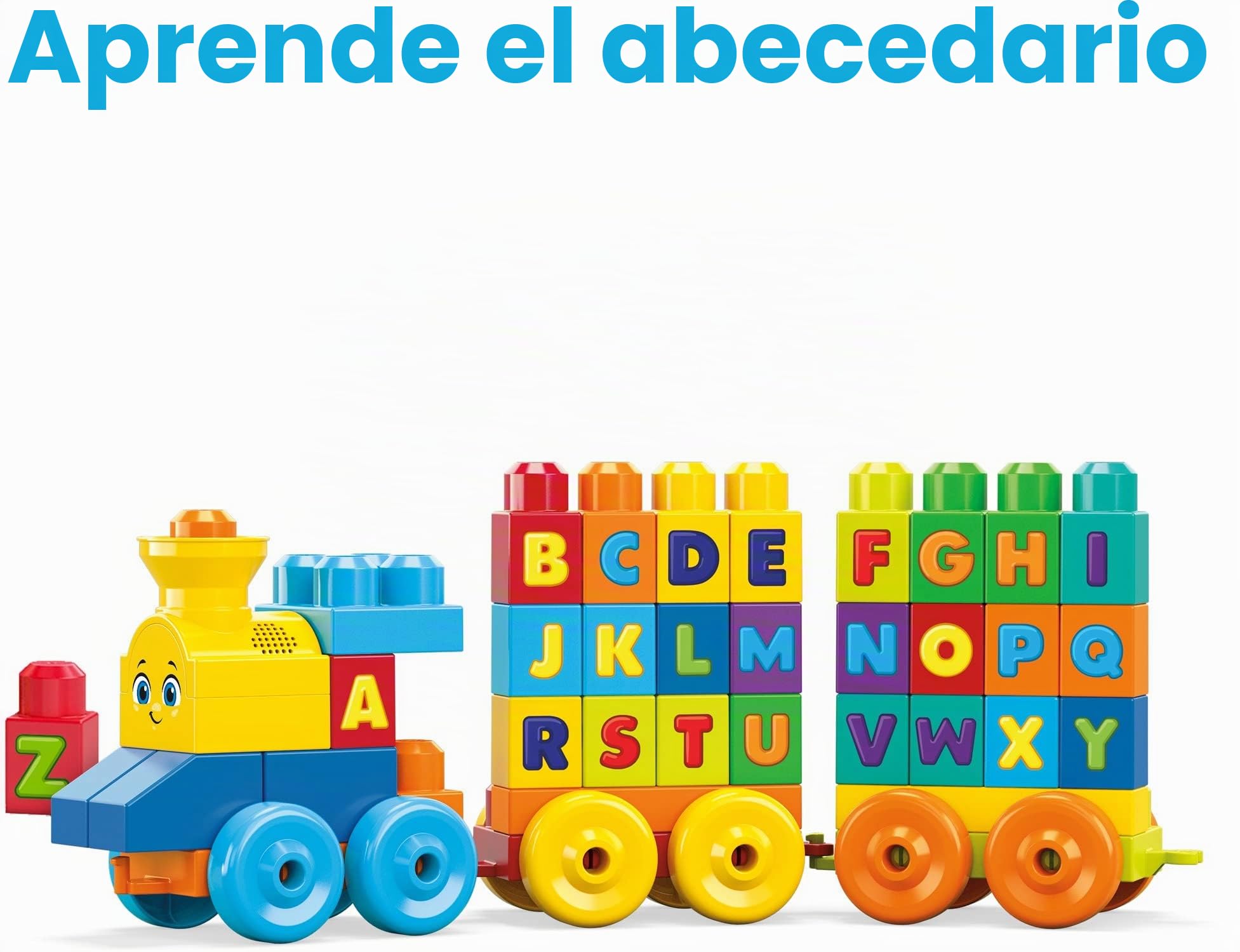 MEGA Bloks Tren Musical ABC, Juguete de construcción para bebé +1 año (Mattel FWK22) & Bloks Bolsa Clásica con 80 Bloques de Construcció, Juguete para Bebé + un Año Mattel DCH63