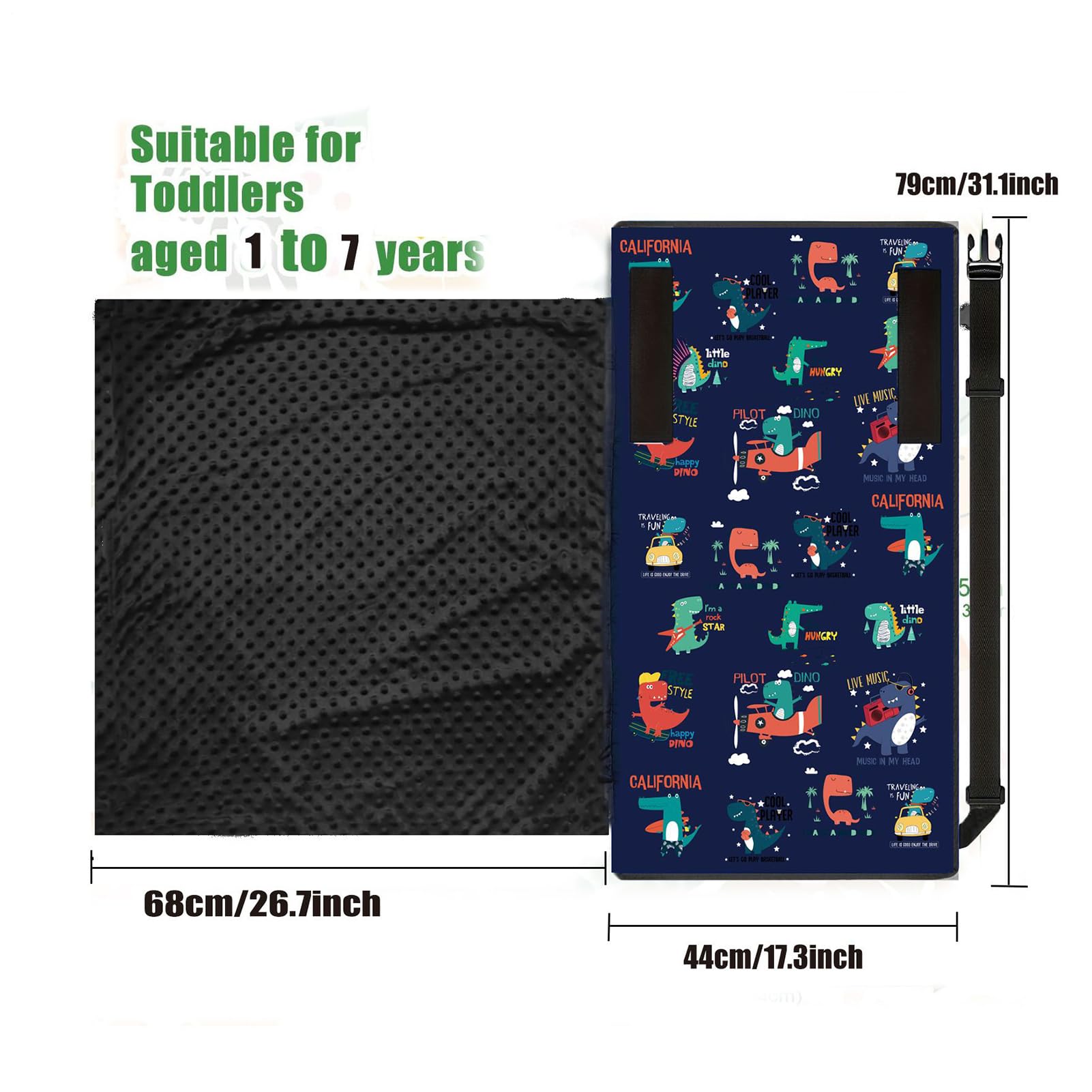Manolyee Lit Bébé Avion | Lit de Voyage Appui-Pieds pour Tout-Petits | Hamac Bébé Pliable Doux pour Avion Train Croisière Camping Vacances Voyage Extérieur