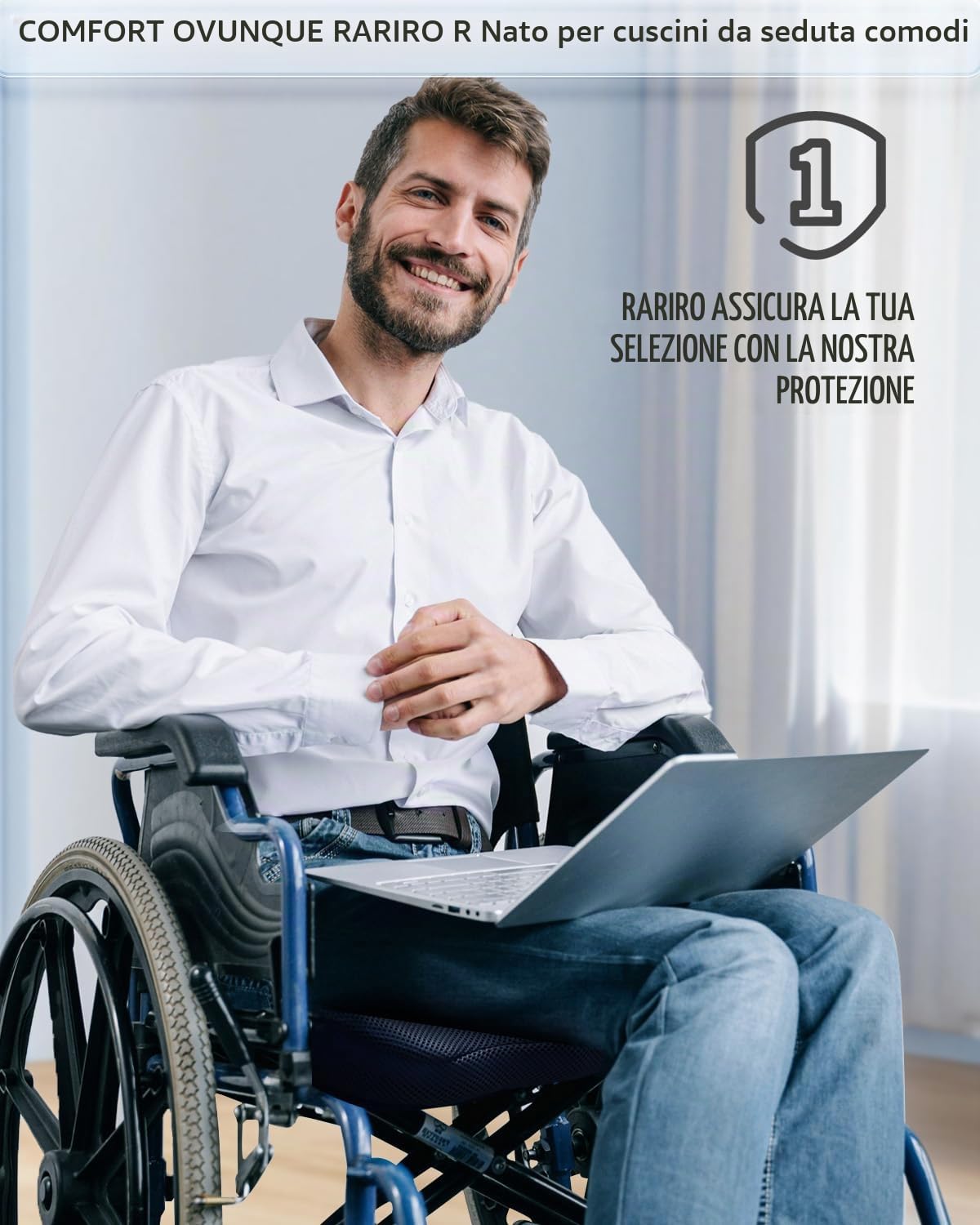 Cuscino per Sedile in Gel, Extra 50 cm di Cuscini per Sedile di Sedia a Rotelle, Cuscini Morbidi per Auto, Sedia da Ufficio per Sollievo dal Dolore al Coccige e Sciatica, Cuscino Ergonomico
