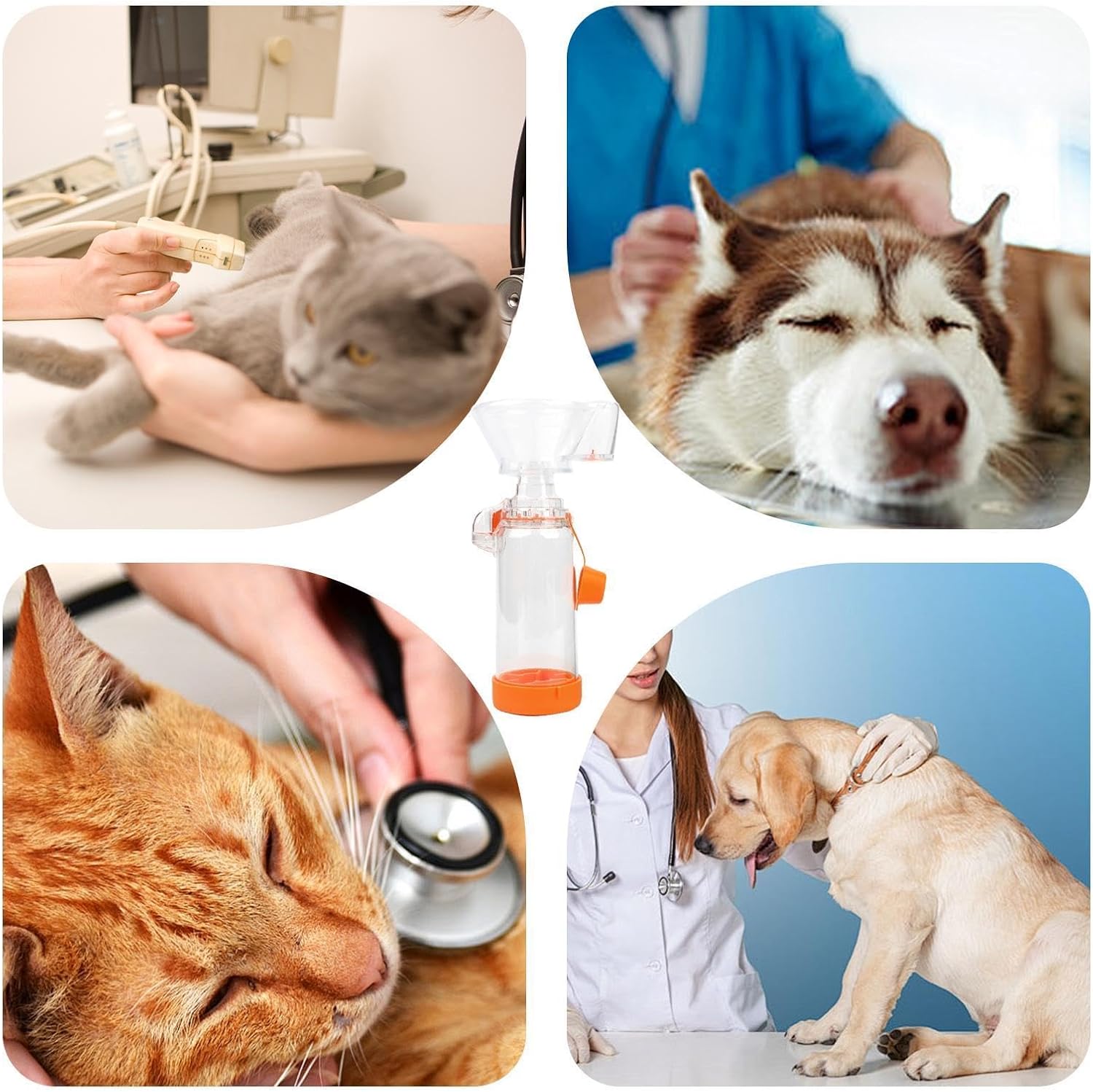 Dog Inhaler - Aerosol Chamber with Large Face Masked, Pet Calming Device image 5