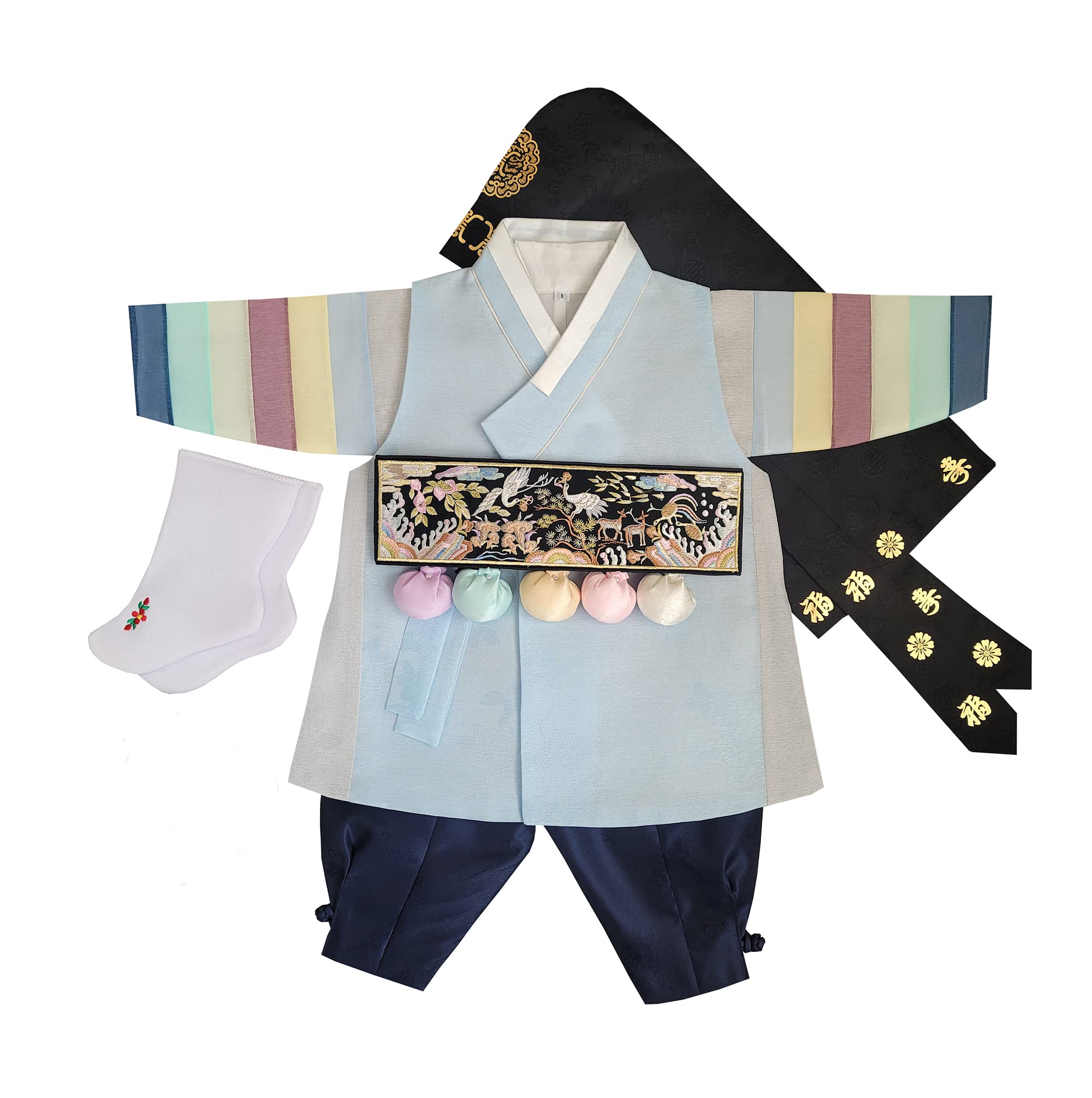 Hanbok Korea Boy Baby Traditional Clothing Dol Party 1 Age 1st Birthday