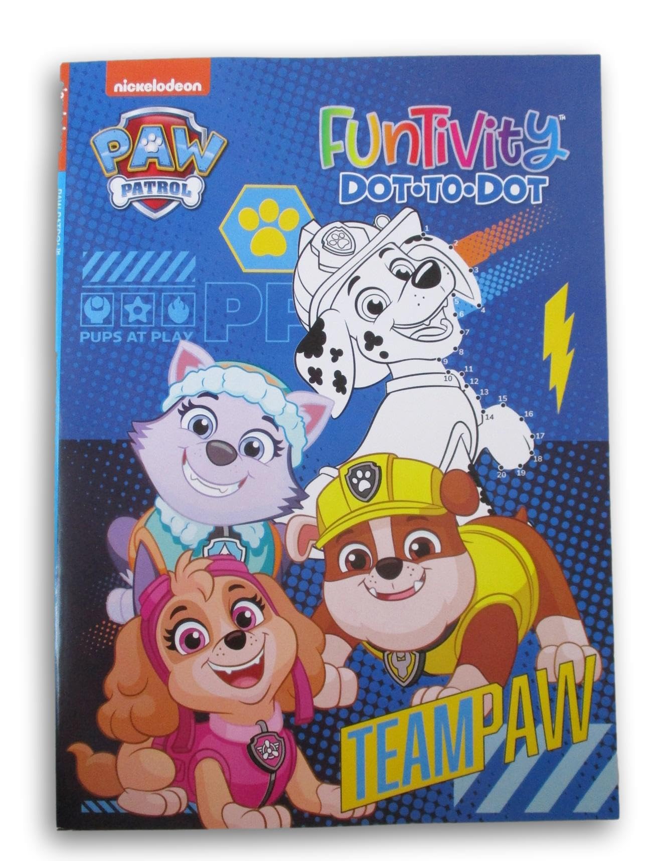 Pup Patrol Dot to Dot Activity Book for Children - Marshall Skye ''Team Paw'' Connect The Dot - 64 Pages