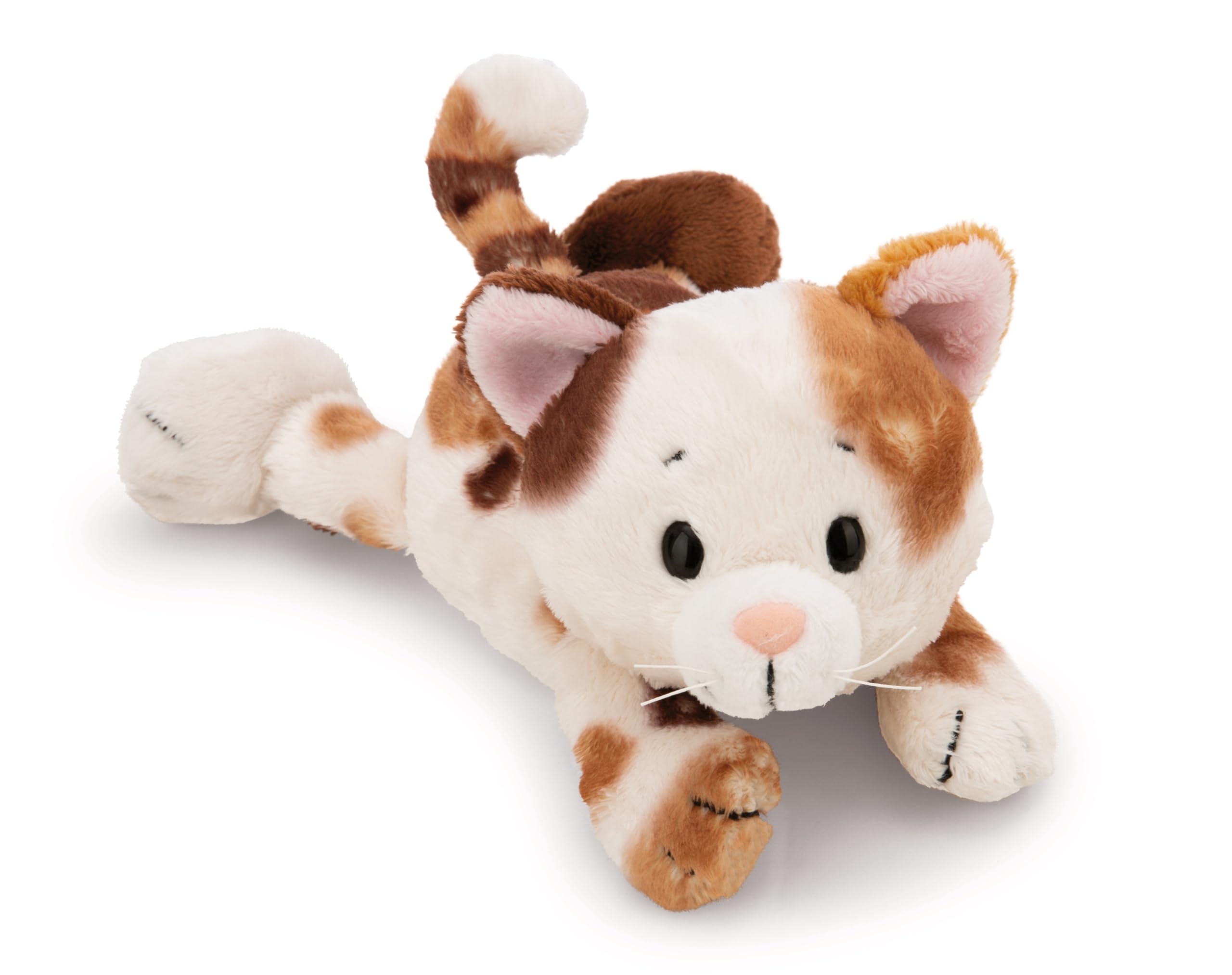 NICI cuddly toy lucky cat 20cm - brown - soft cuddly toy - cute stuffed animal to cuddle & play with - great gift idea for children & adults - 62142