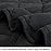 NTBAY Down Alternative Oversized Toddler Comforter, Super Soft and Warm Solid Color Baby Crib Quilted Blanket, 43x60 inches, Black