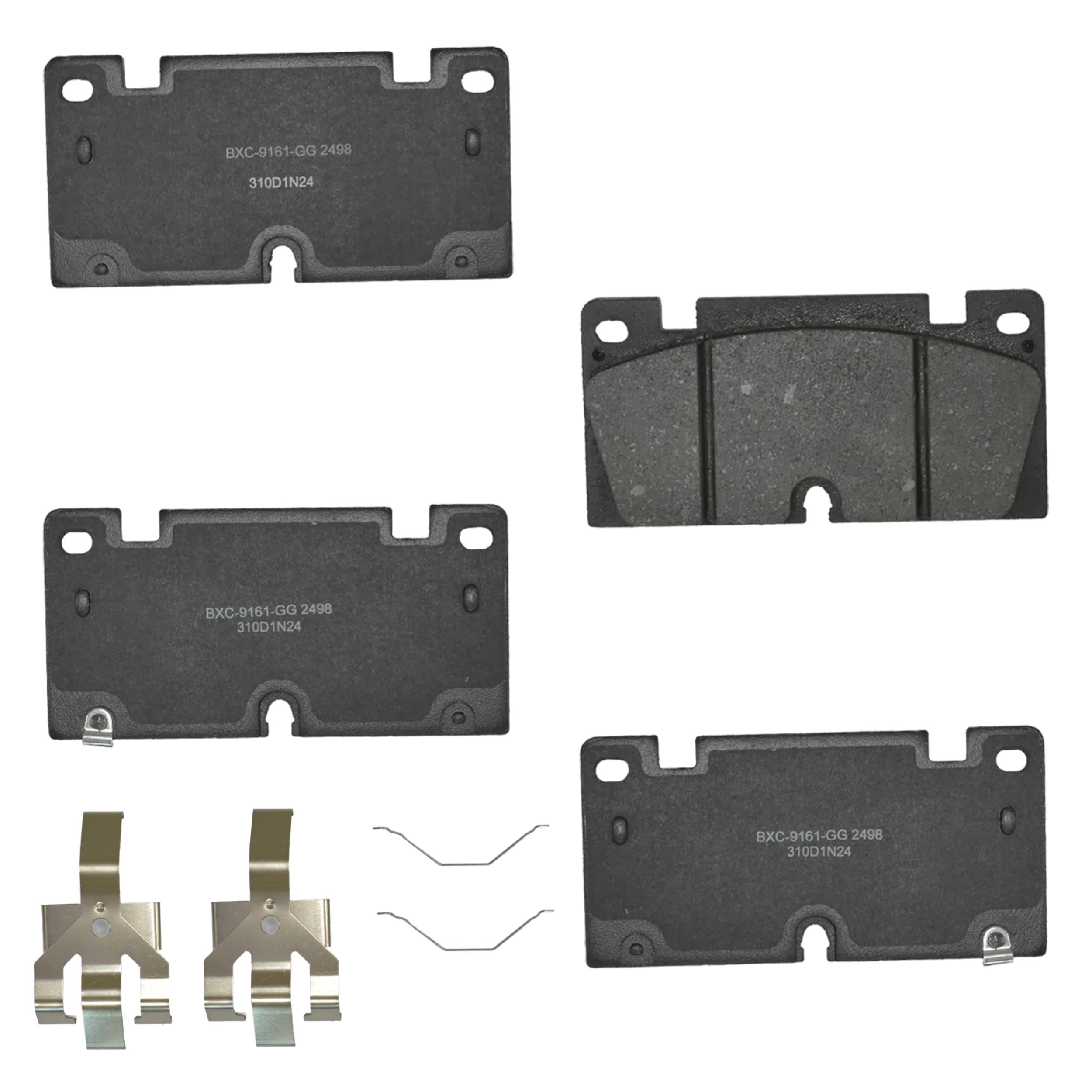Bendix Premium SBC2498 Ceramic Front Brake Pads for Chevrolet Colorado 2023, GMC Canyon 2024-2023