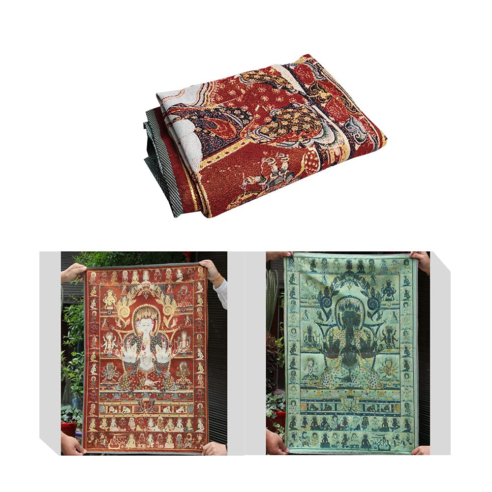 Amazon.co.jp: Acxico 1枚 36インチ チベット仏教 シルククロス