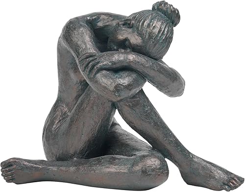 Guichifun Estatua de bailarina de yoga para decoración del hogar, escultura de resina moderna y creativa para el hogar, ballet, pensador,