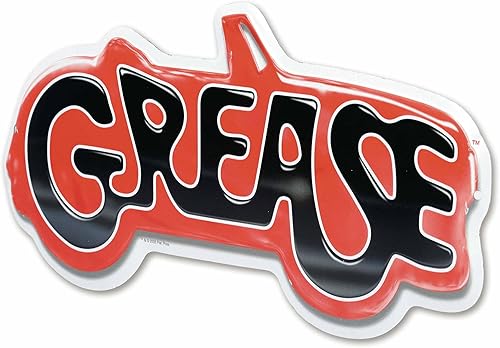 Miniatura 2 de Grease Movie Logo Arte de pared de metal en relieve - Divertido letrero de grasa para sala de cine u oficina
