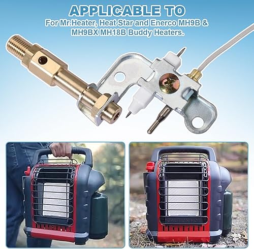 Miniatura 3 de 78422 F278527 calentador termopar piloto Asamblea para portátil ODS Mr.Heater Big Buddy MH18B MH9B MH9BX y para calentador Dewalt