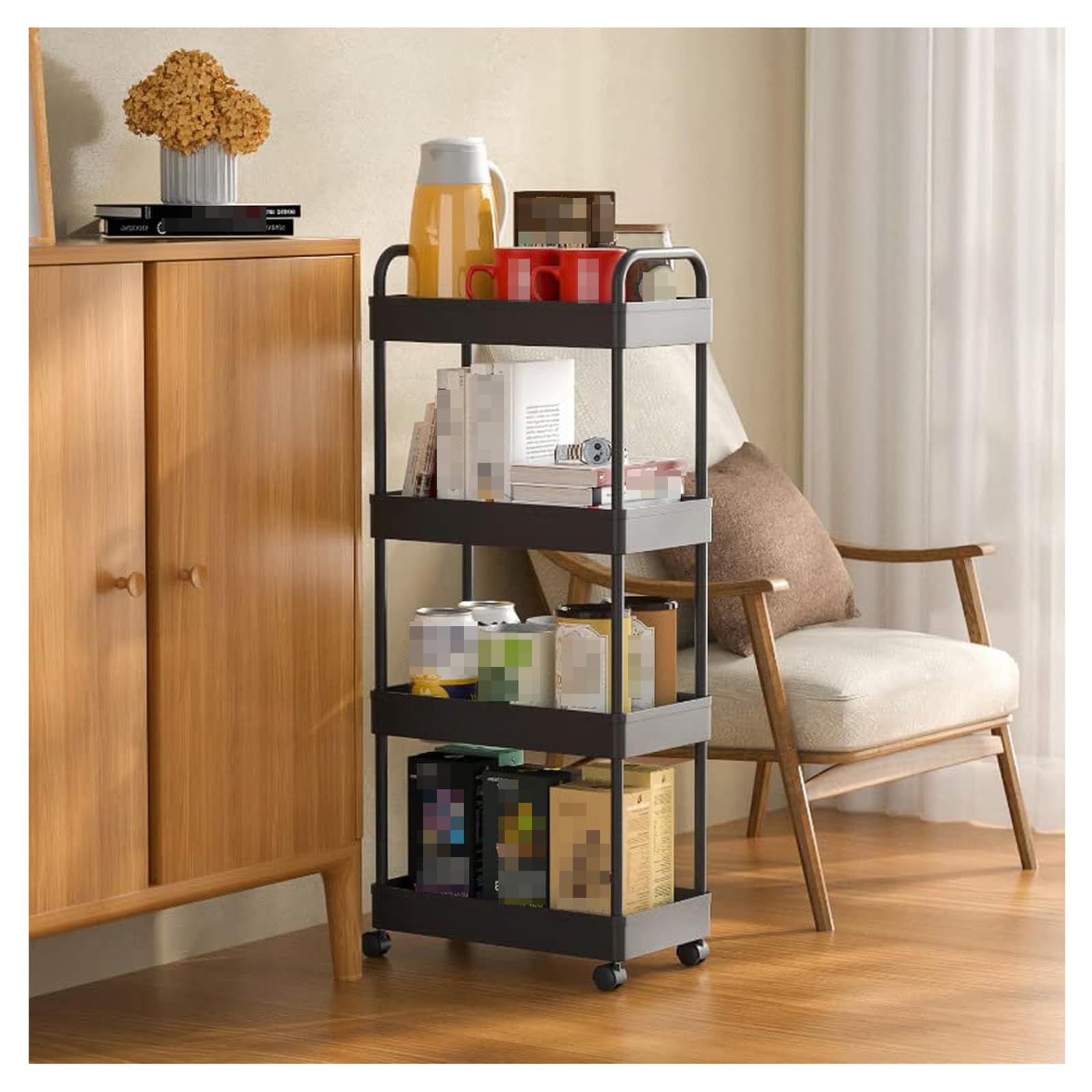 キッチンワゴン ペットボトル 収納カート 隙間収納 スリム キャスター付き Amazon.co.jp: キッチンワゴン ペットボトル 収納カート 隙間