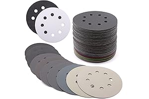 5 Inch Pre-Punched Ultimate Sanding Discs with 2 Interface Pads and Hook and Loop Backing