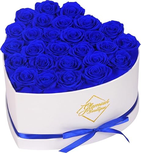 Miniatura 12 de GLAMOUR BOUTIQUE Rosas preservadas en una caja, regalos para ella, esposa y mamá, decoración de flores de rosas para regalo de cumpleaños, ramo de