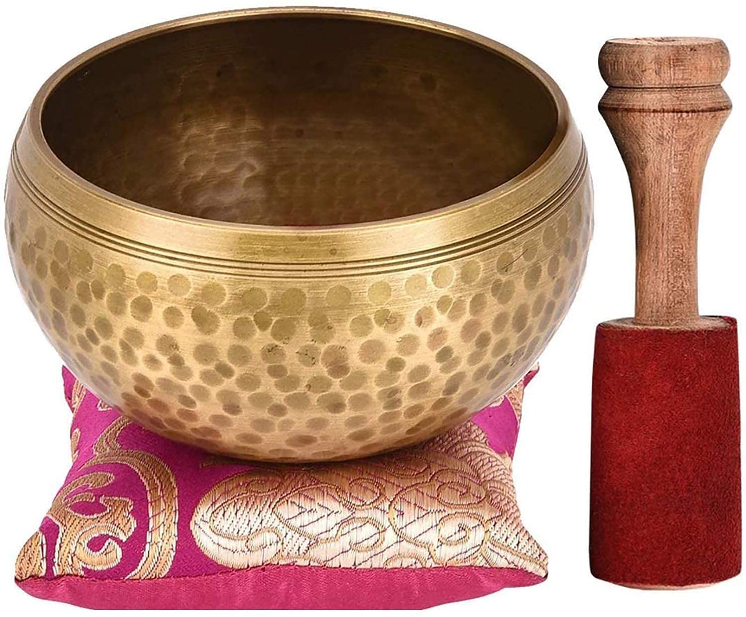Enorme Basket 1127 - Campana tibetana da canto da 10,5 cm con campana di canto per la meditazione e la musica da meditazione