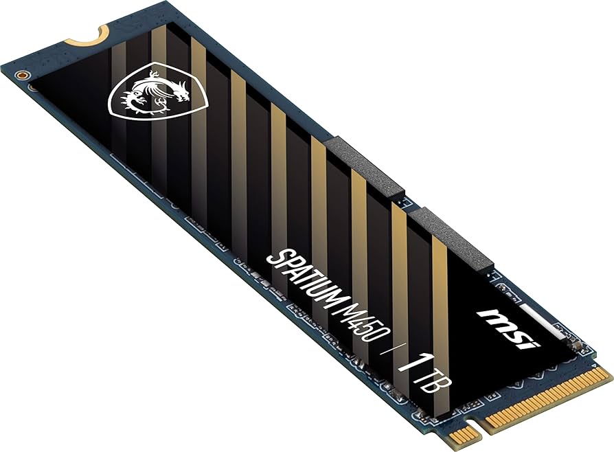 内蔵型SSD MSI SPATIUM M450 1TB SSD Amazon.com: MSI SPATIUM M450 PCIe 4.0 NVMe M.2 1TB Internal
