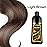 Yocisku Hair Dye, Hair Dye Shampoo for Women & Men, Color Shampoo Hair Dye 16.11 Fl Oz, Safe and Natural Champu Para Canas (Light Brown)