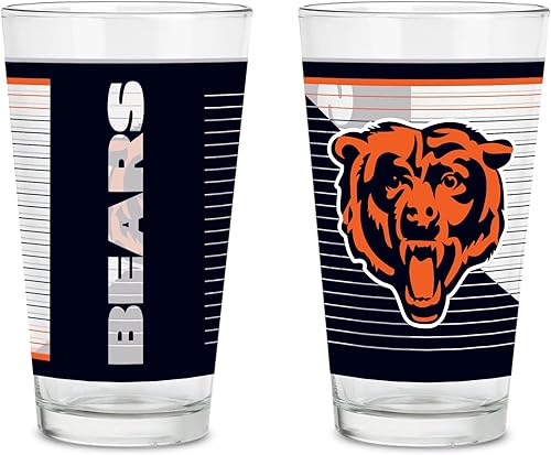 Vista 36 de Rico Industries NFL Football Main - Juego de 2 vasos clásicos de 16 onzas con logotipo impreso digitalmente, apto para lavavajillas NFL Football