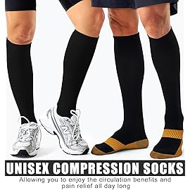 Compression Socks for Women & Men (3 pairs) - Best Support for Nurses, Running, Hiking, Recovery & Flight Socks