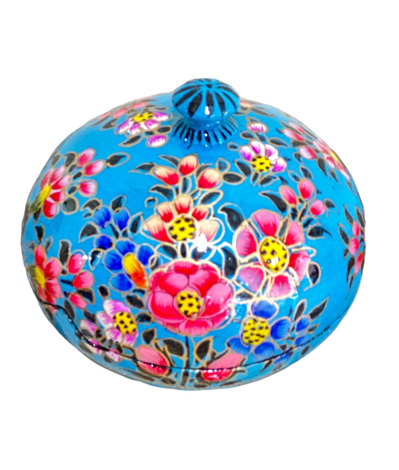 Baba Art And Crafts Kashmiri Paper Mache Box.Diwali Decorative Gift Box .Set of 2 Handmade Box .Gift Boxes for Easter,Christmas, Birthdays, Holidays, by Baba Art And - Image 3 thumbnail