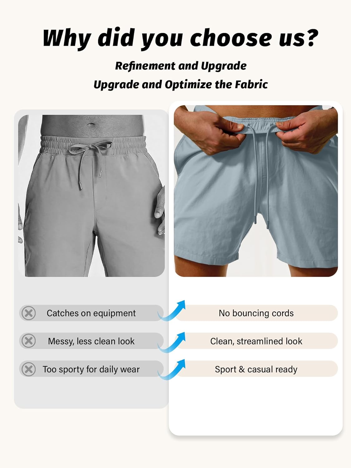 Comdecevis Mens Running Shorts 5 Inch Inseam Quick Dry 2 in 1 Lightweight Gym Workout Athletic Shorts - Image 3