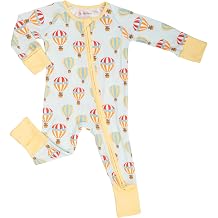 LollyBanks Baby Pajamas, Viscose from Bamboo Baby Sleepers,Newborn Romper | 2-Way Zipper,Breathable,Infant Romper Neutral,Fold-over mittens & foot cuffs Newborn Outfits,Shower Gift, All-season