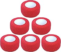 Vista 56 de Baisunt Paquete de 6 vendajes cohesivos de 1 pulgada, cinta autoadhesiva autoadhesiva autoadhesiva transpirable para muñeca, tobillo, deportes