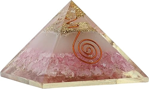 Miniatura 42 de Amazing Gemstone Pirámide de orgón grande Cristal de pirámide de turmalina negra oscura Pirámide de orgonita Pirámides de órgano Curación