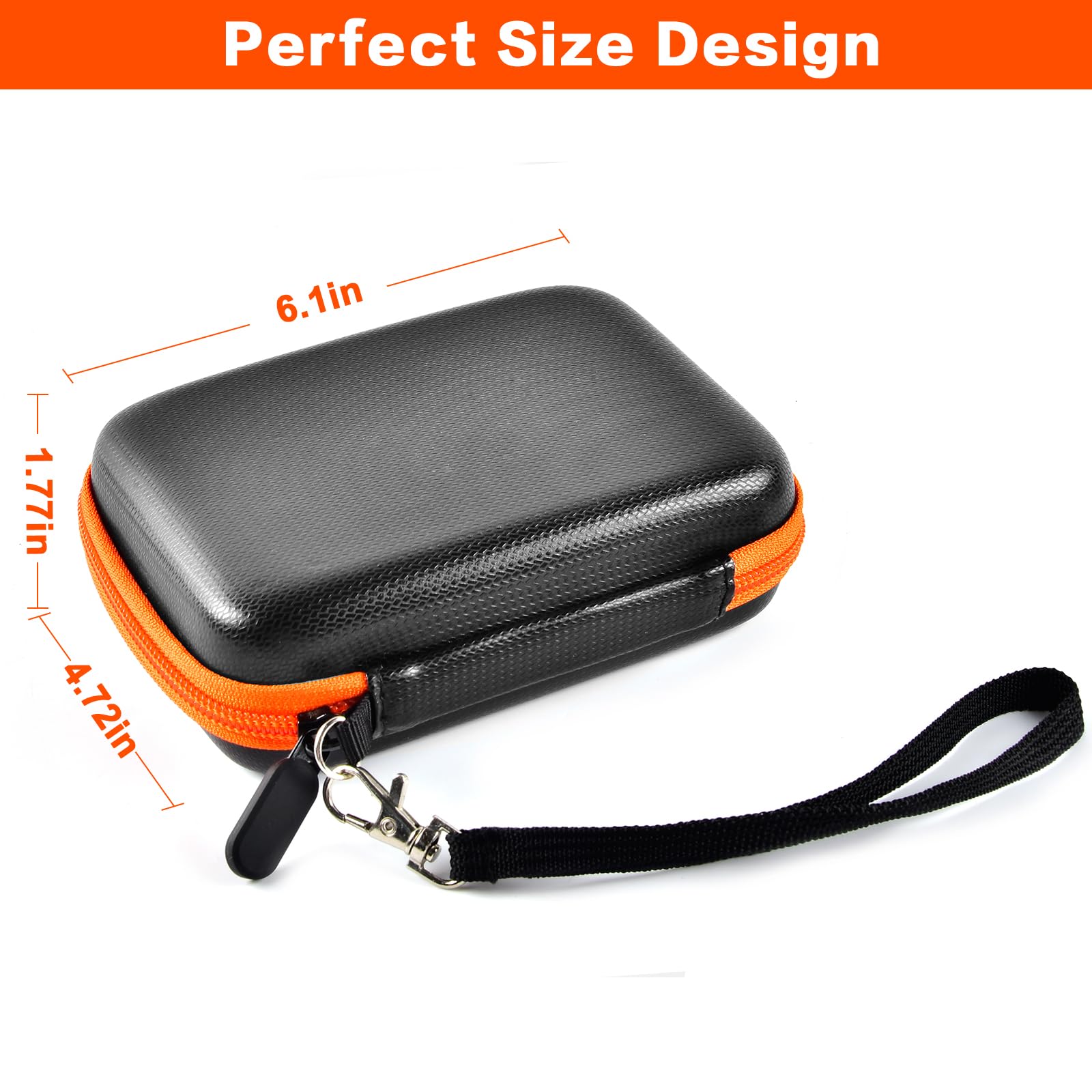 Casmilee Custodia per disco rigido LaCie Rugged/Rugged Mini 1TB/ 2TB/ 4TB/ 5TB Portable Hard Drive External HDD – Solo Borsa
