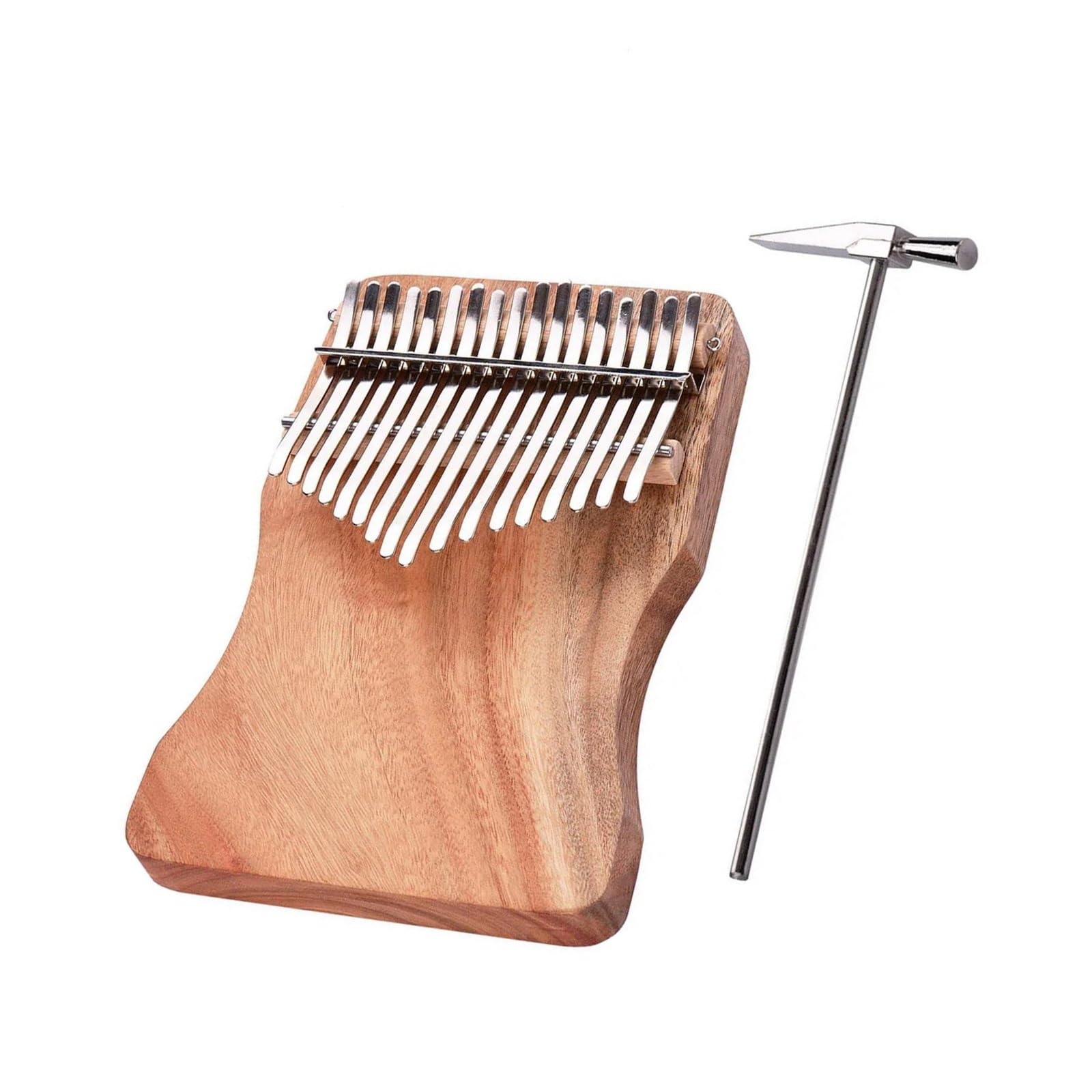 Kalimba Fortepian 17-klawiszowy Fortepian Kalimba Camphorwood C Tone Z Torbą Do Noszenia Książka Muzyczna Skala Muzyczna Naklejki Młotek Tuningowy(Set1)