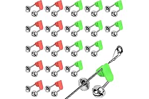 Strike Alarm Fishing Bells | Sensitive Dual Alert Fish Bell Clips (20...