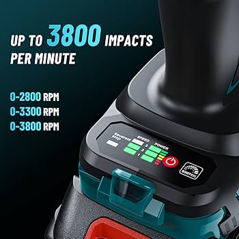 SEESII Impact Wrench 1180FT-LBS(1600N.m) 2200IPM 3/4 Impact