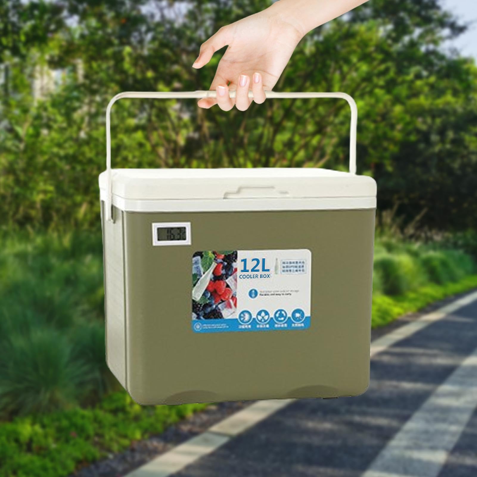 Contenitore refrigerante portatile, da viaggio, da campeggio, contenitore per alimenti per picnic, pesca per frutta, latte materno, succhi di frutta, bevande, latte, regali adatti per uomini e donne