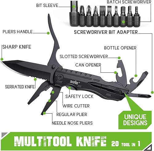 Miniatura 2 de Regalos para hombres, papá, él, regalos de cumpleaños para hombre, marido, hombre, cuchillo de bolsillo multiherramienta, regalo de padrinos de