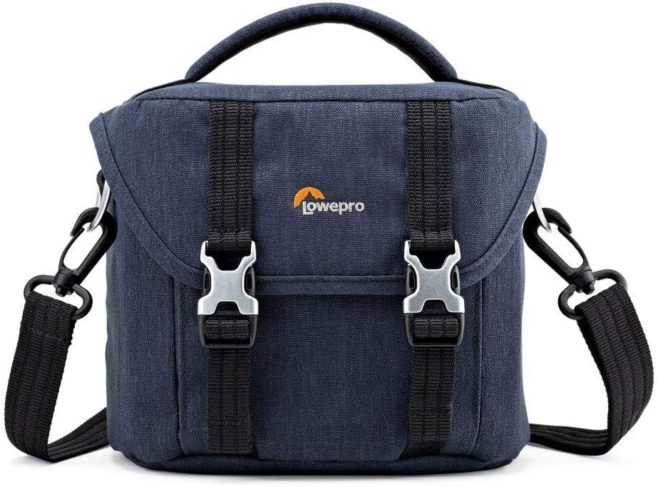 Lowepro Scout SH 120 Shoulder Bag for Mirrorless Camera with Lens, Extra Lens and Smartphone, Slate Blue