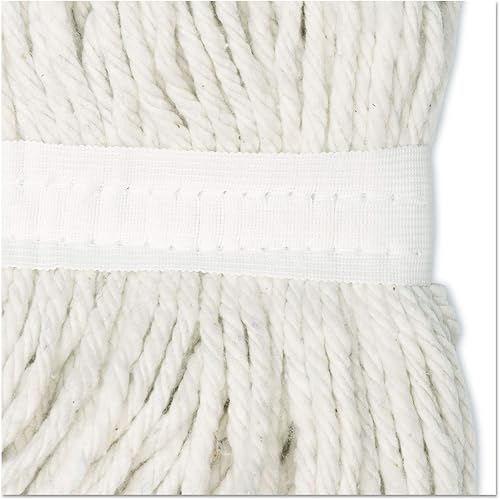 Miniatura 2 de Boardwalk 2020RCT - Cabezal de trapeador húmedo de extremo cortado, rayón, n.º 20, blanco, 12/cartón