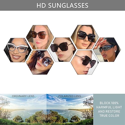 Miniatura 6 de Gafas de sol de ojo de gato para mujer, protección UV, diseño de ojo de gato, mariposa, AM014