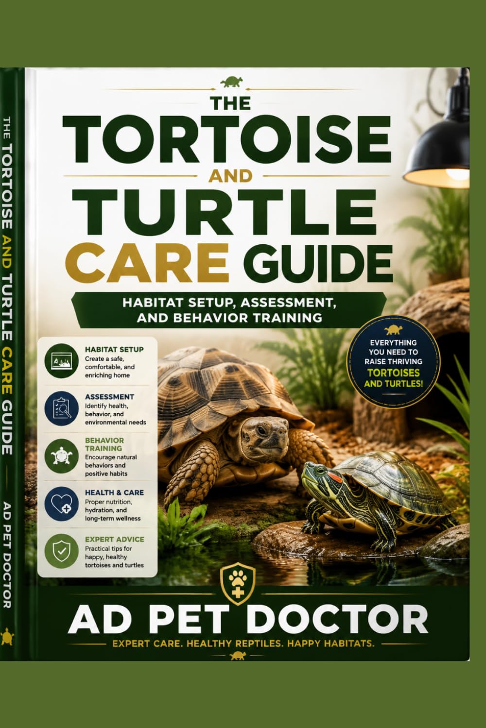 The Tortoise and Turtle Care Guide: Habitat Setup, Assessment, and Behavior Training