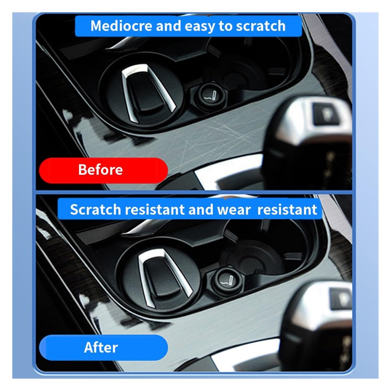 per K&ia XCEED 2022-2024 Pannello Cambio Console Centrale Pellicola Protettiva in TPU per Interni Auto Adesivo AntiGraffio Riparazione Pellicola Display Centrale