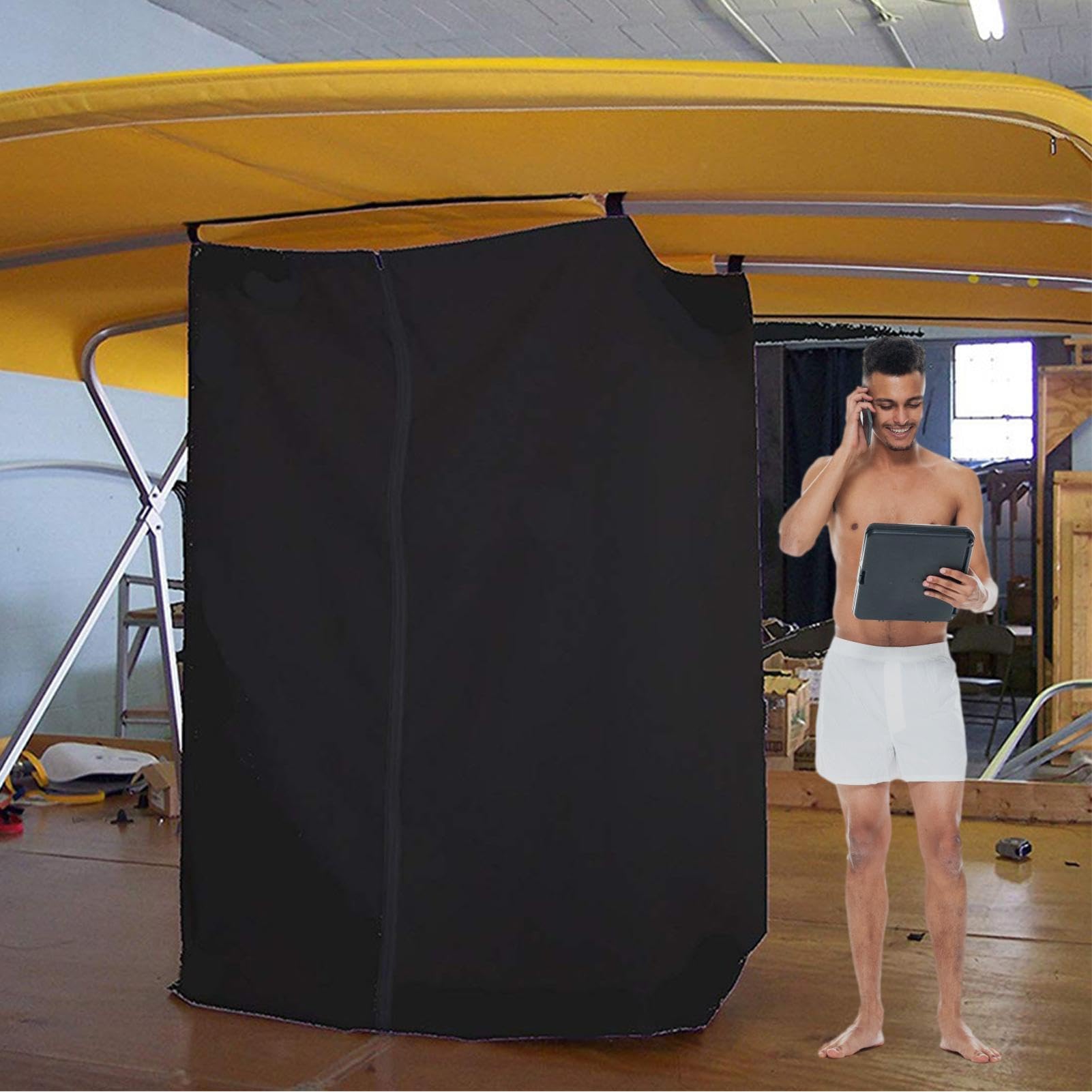 Clothing Store Fitting Room - Tente de salle de bain pour camping, vestiaire, tente d'intimité, tente de douche extérieure portable instantanée, abri pour camping et plage