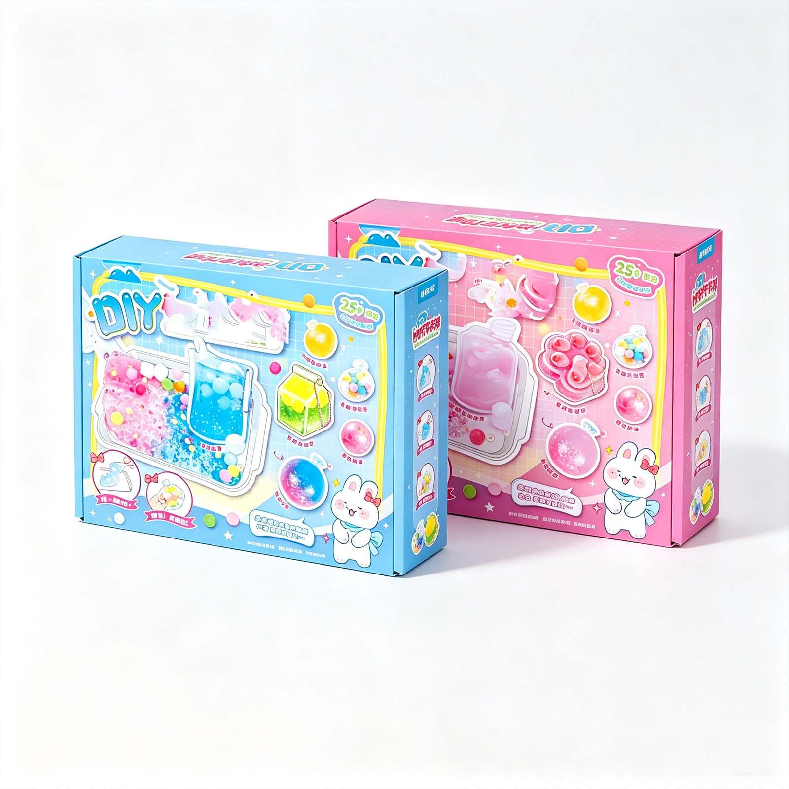 DIY Fried Ice Squishy Toy Kit, Katzenpfote Fried Ice Handmade (Alle)