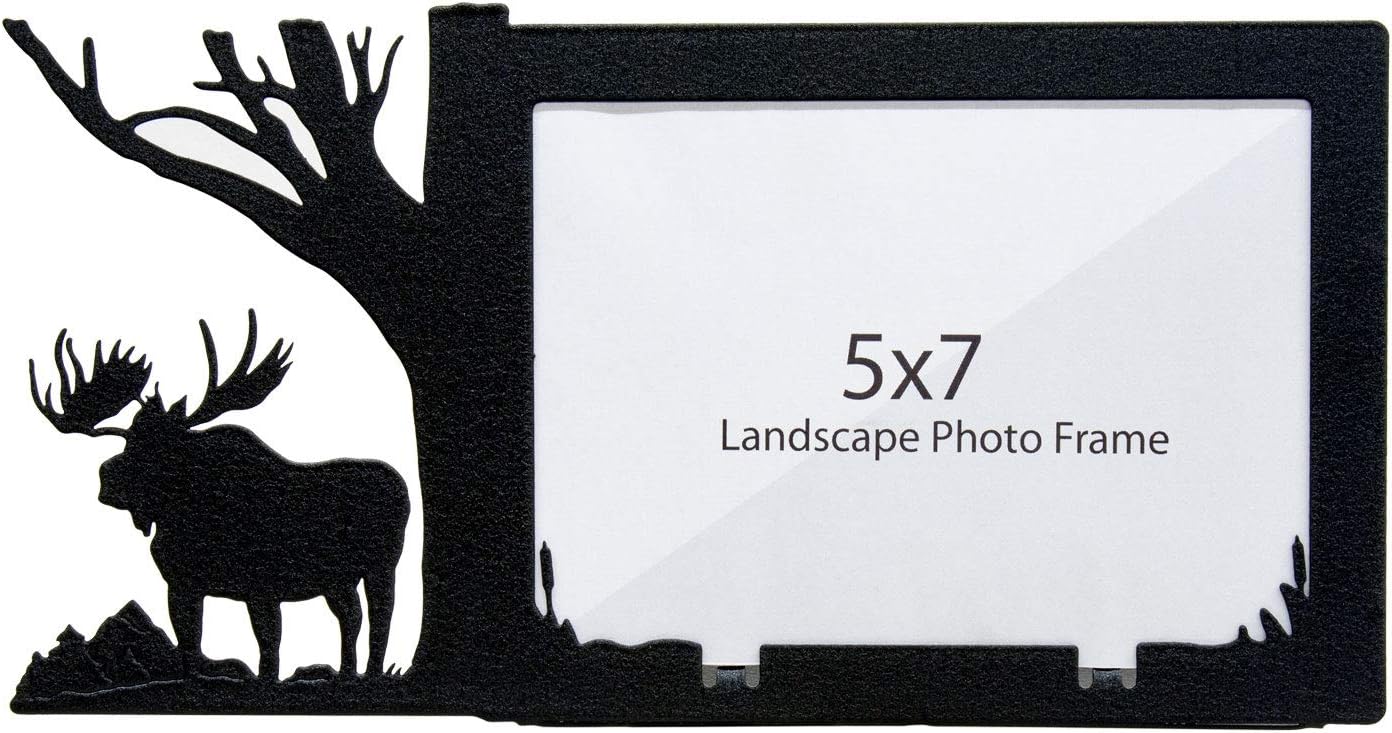 Innovative Fabricators, Inc. Wildlife Picture Frame, MADE IN USA, Buffalo Bison, 8x10 Landscape