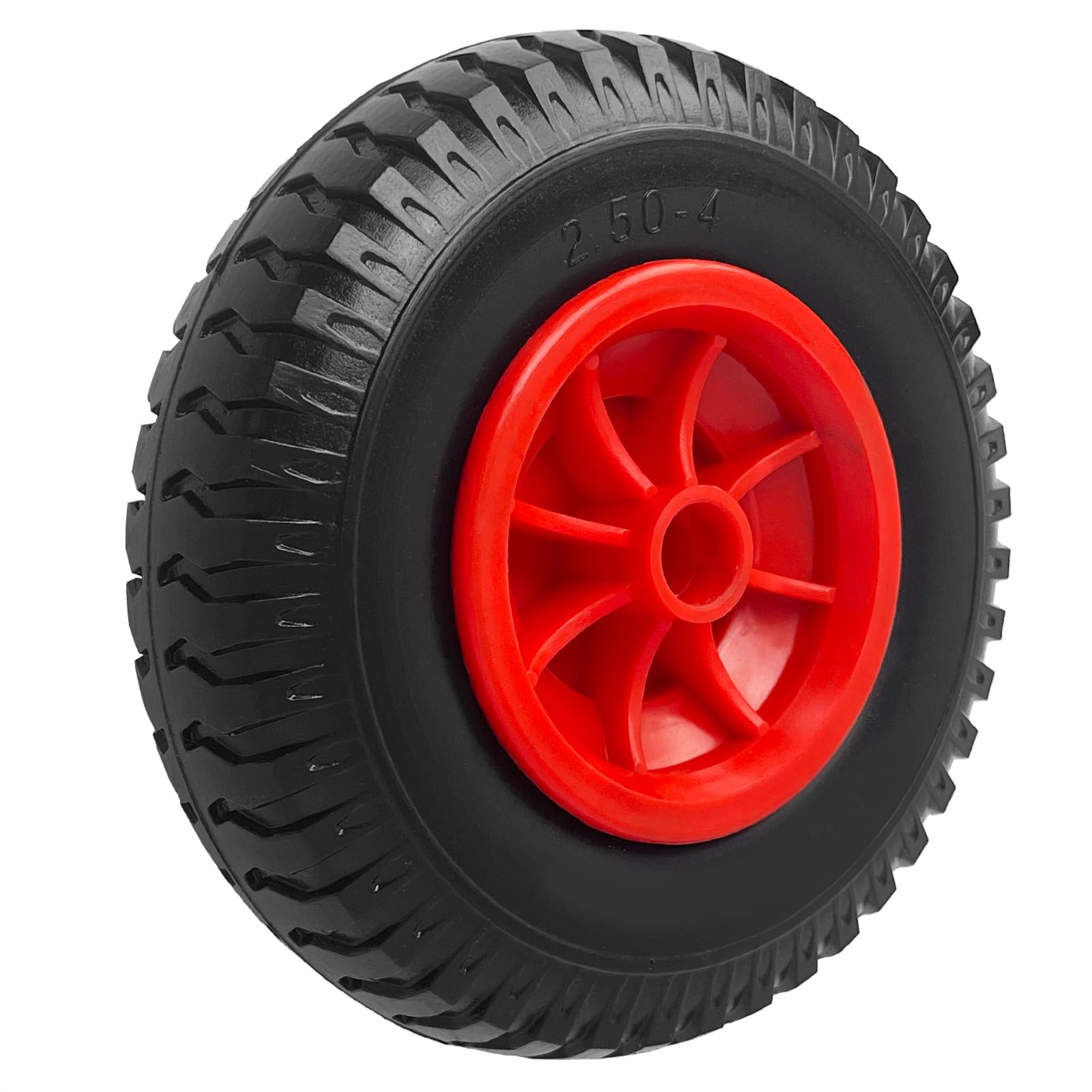 Matybobe 8 '' 10 '' Aufblasbarer Reifenrad Kajak Kanuwagen Ersatzreifen Hohe Belastungskapazität Haltbares Material Schwarz Rot (8)