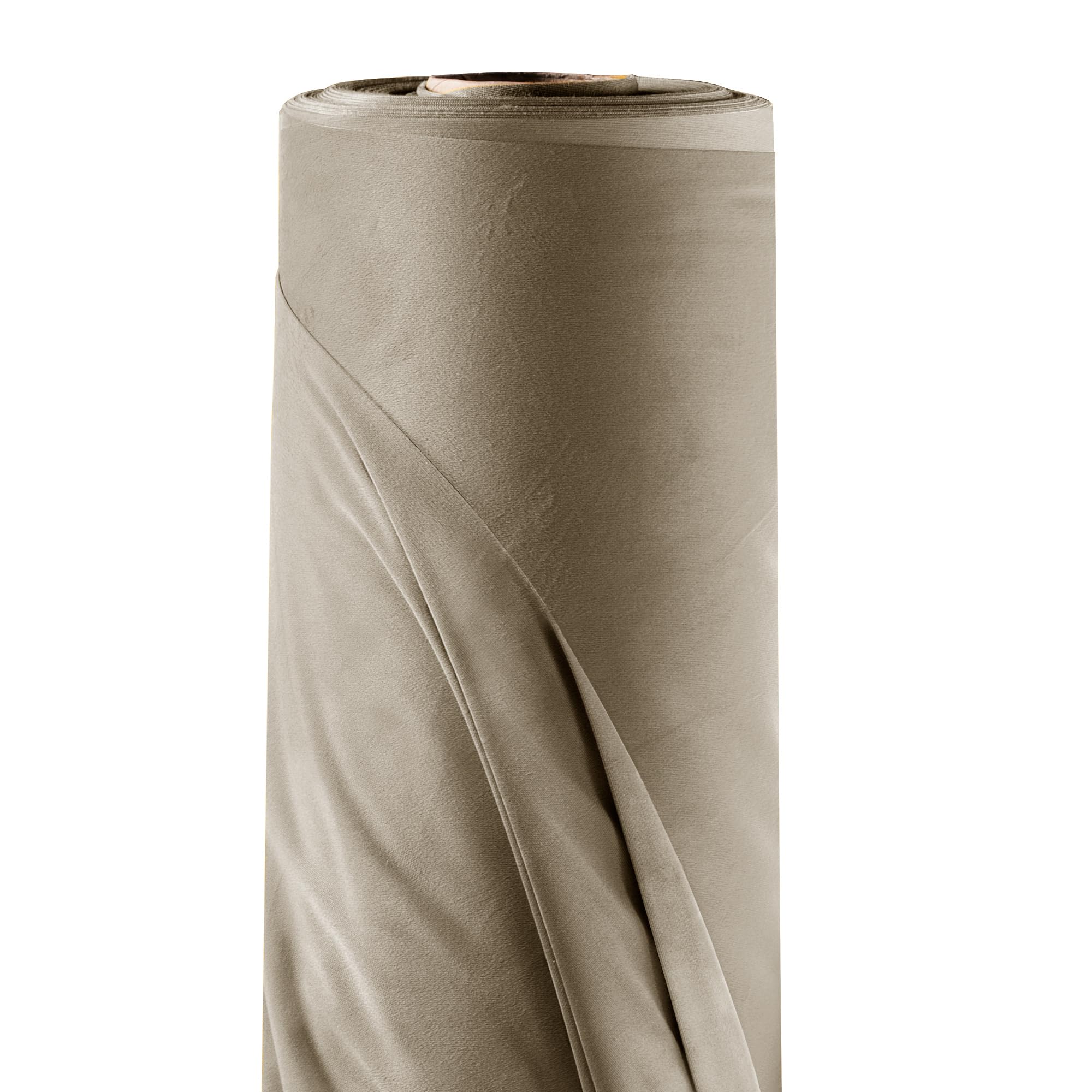 Filumi Velvet Fabric 118Inch (300cm) Wide Beige 3m Length by The metre for Sewing for Dressmaking Material for Curtains Blinds Garments Cushions Upholstery Furniture Covers