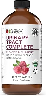 Complete Natural Products Urinary Tract Complete 16oz - Liquid Supplement for Urinary Tract Health with Organic Cranberry, D-Mannose, Beet Root, Fennel Seed, and Turmeric