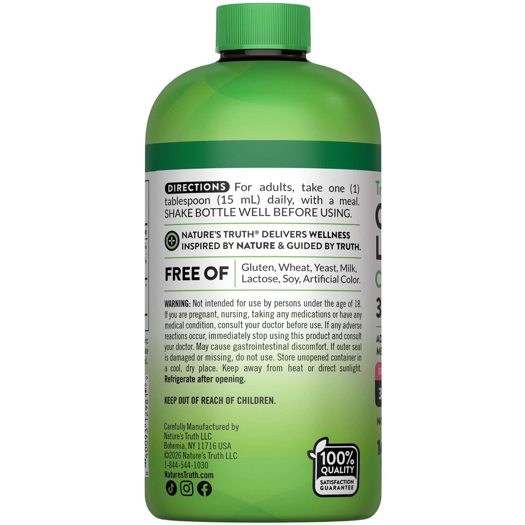 Nature's Truth Carnitine Liquid Complex | with Three Forms of L-Carnitine — Amazon image 7
