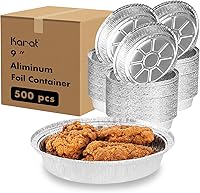 Vista 8 de Karat AF-PL07 7" tapas de papel de aluminio contenedores de aluminio (caja de 500)