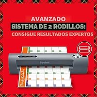 Vista 7 de Plastificadora térmica de dos rodillos, de la marca Scotch (TL901C), Plateado/Negro