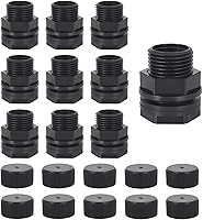 Vista 1 de Manguera de jardín con enchufe, doble hembra NPT de 1/2 pulgada x 3/4 pulgadas macho GHT (rosca de manguera de jardín), accesorio de tanque