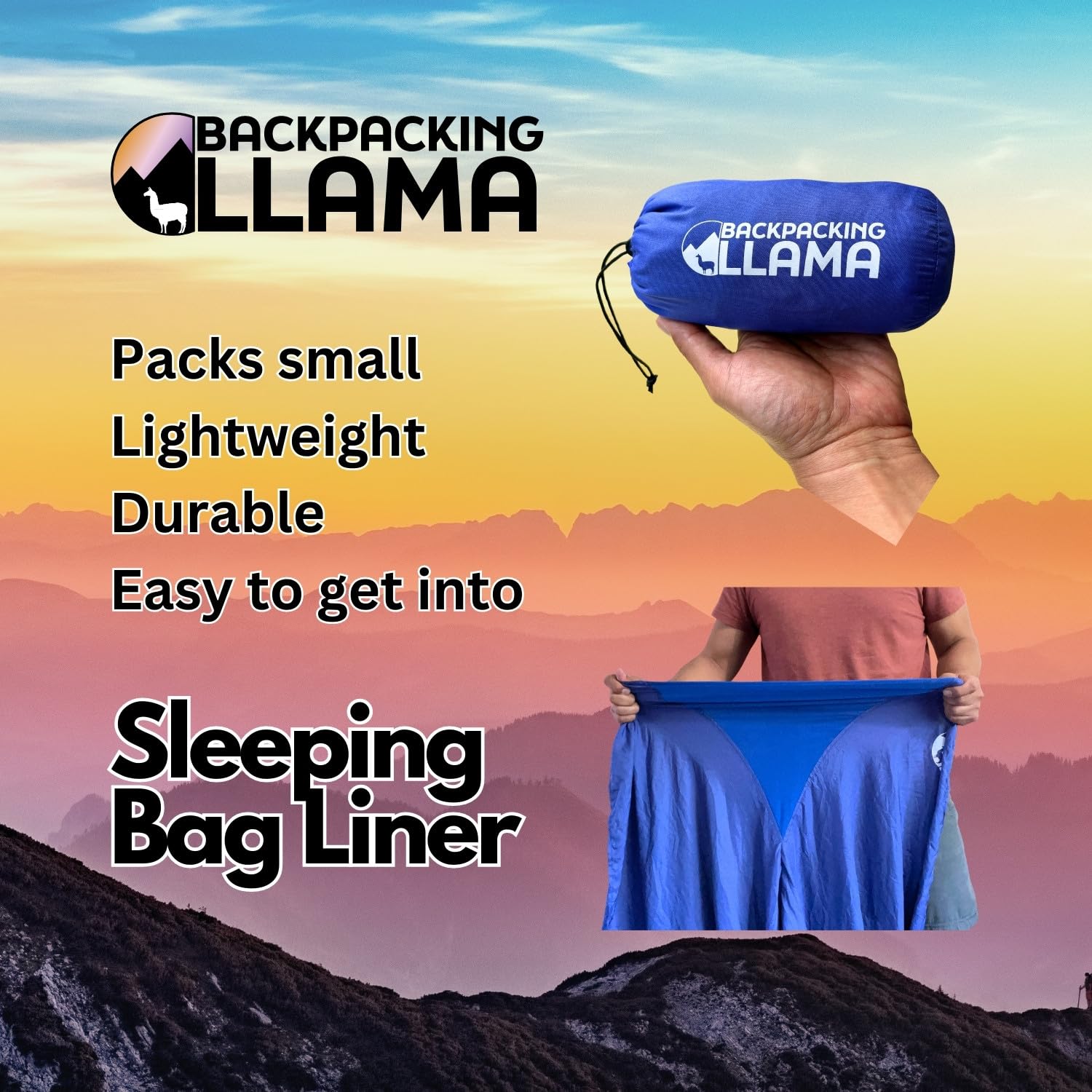 Saco de Dormir Ultraligero – Sábanas de Viaje para Hotel – Saco de Dormir autobronceador Adulto – Compatible con Cocoon Mummy