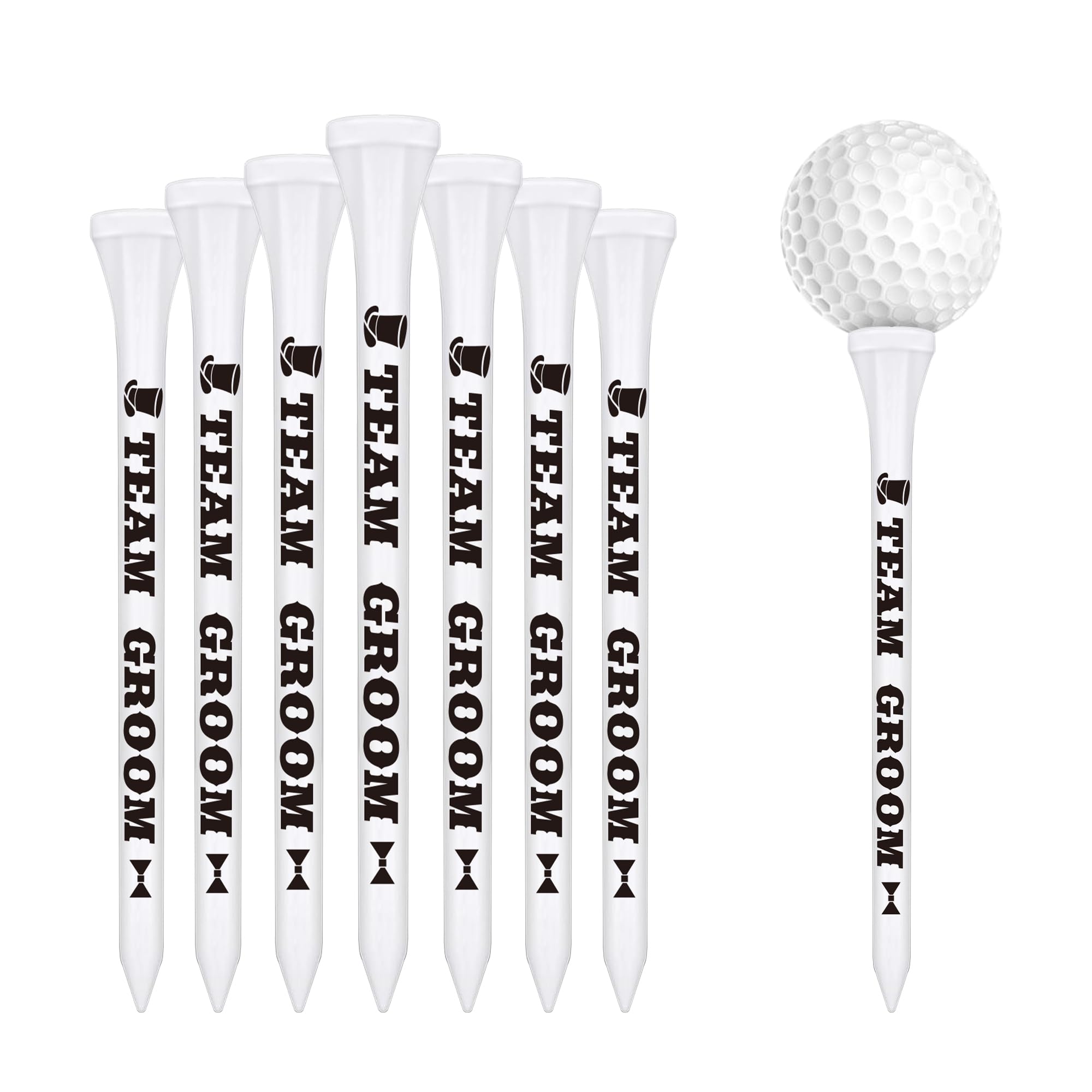 Brosash Bachelor Party Funny Golf Tees - Golf Training Accessories Present Men Gift Bachelor Party - Unique Bachelor Party Gift for Men - Perfect for