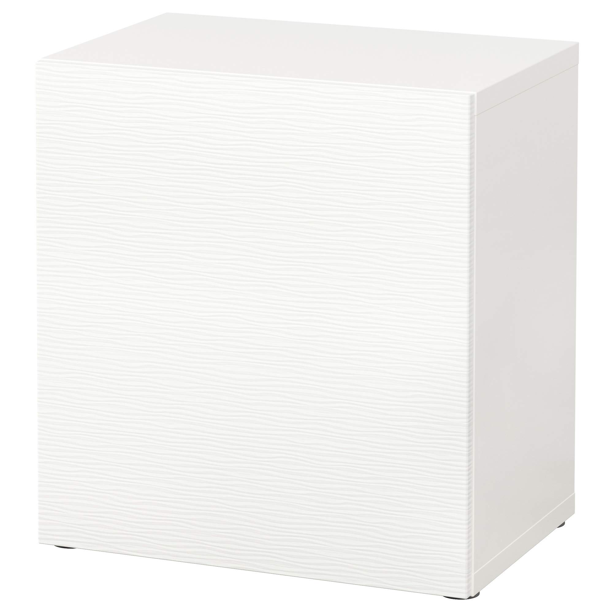 BESTÅ Étagère avec porte blanc Laxviken meuble de rangement 60cm